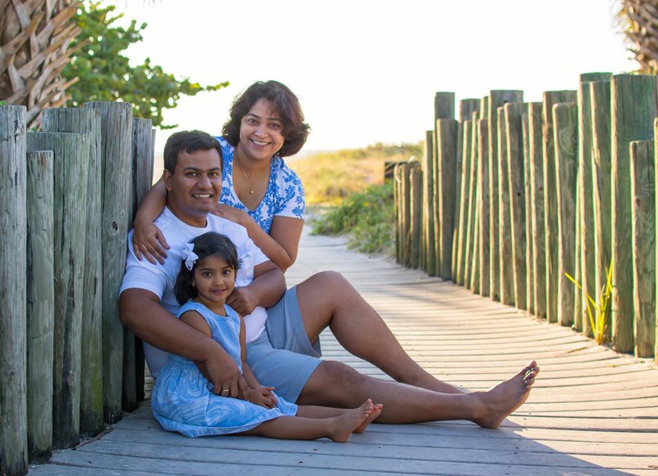 Indian family parent and daughter