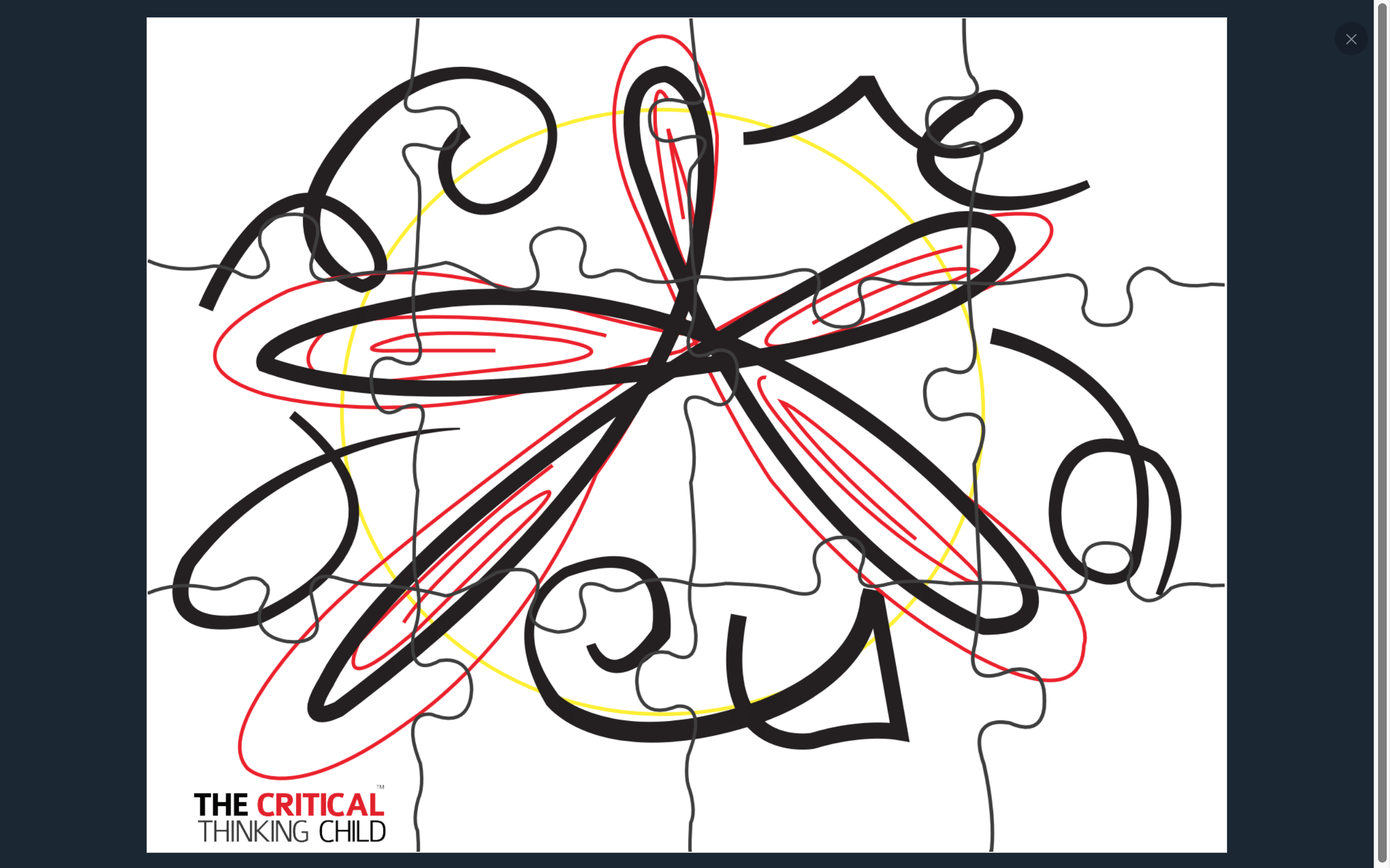 Abstract spatical puzzle pieces