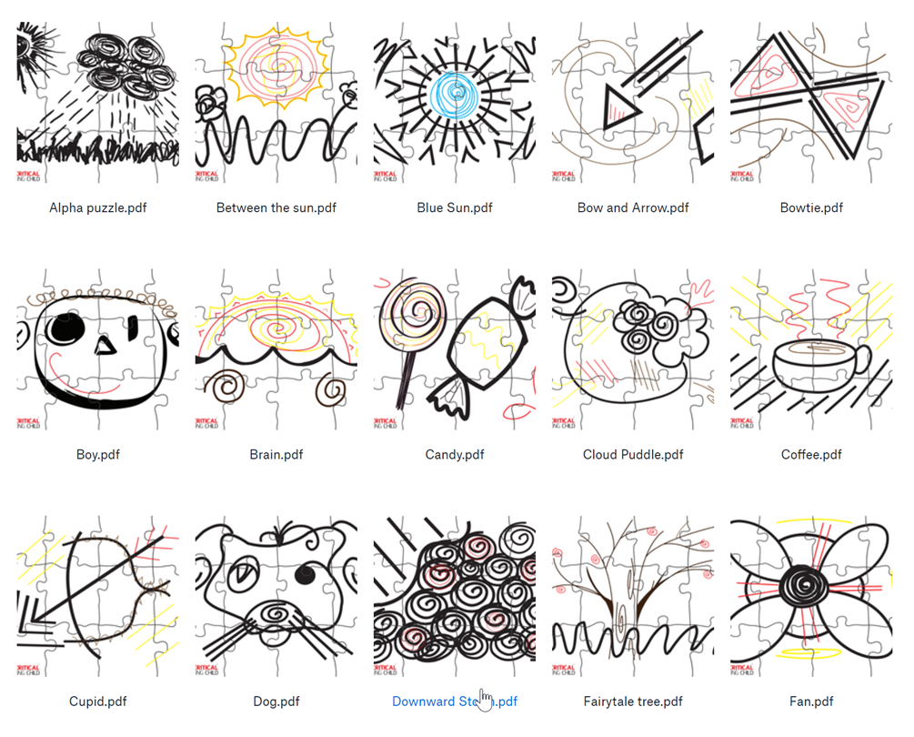 sample of puzzle designs
